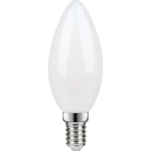 E14 3W dimbar LED kronepære - C35, matt glass, 2700K, filament