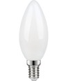 E14 3W dimbar LED kronepære - C35, matt glass, 2700K, filament