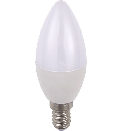 E14 5W dimbar LED kronepære - C35, 470lm, opalt glass, 2700K