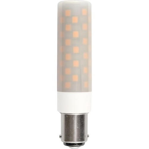 8cm / 6W dimbar BA15d LED-rørpære - 660lm, opalglass, 3000K