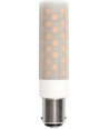 8cm / 6W dimbar BA15d LED-rørpære - 660lm, opalglass, 3000K