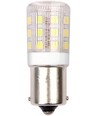 BA15s 3W LED rørpære, 4,5cm - 250lm, klart glass, 3000K