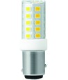 BAY15d 3,5W LED rørpære - 5,2cm, 380lm, 3000K, klart glass