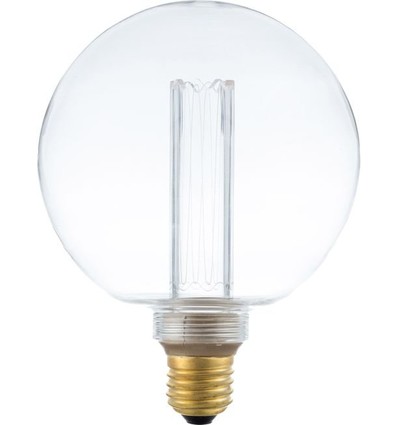 E27 3,5W dimbar LED-pære - G125, Vintage Globe, 2000K, klart glass