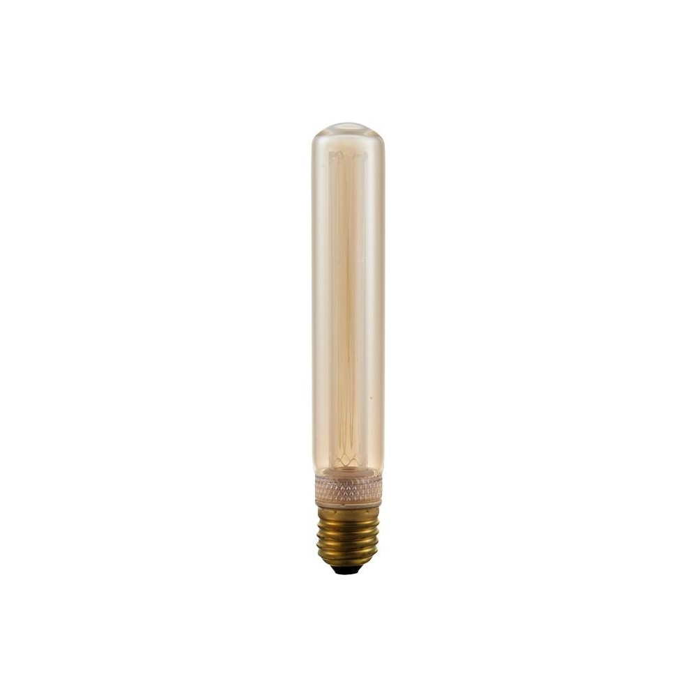 E27 2,5W dimbar LED vintagepære - 18,5cm, 1800K, gullfarget glass, Tube T30 - Dimbar : Dimbar, Kulør : Ekstra varm
