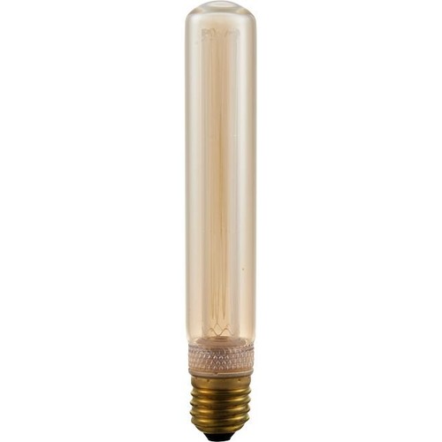E27 2,5W dimbar LED vintagepære - 18,5cm, 1800K, gullfarget glass, Tube T30