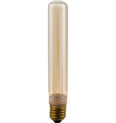 E27 2,5W dimbar LED vintagepære - 18,5cm, 1800K, gullfarget glass, Tube T30
