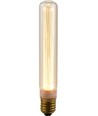 E27 2,5W dimbar LED vintagepære - 18,5cm, 1800K, gullfarget glass, Tube T30