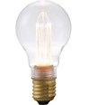 E27 2,5W dimbar vintage LED-pære - A60, 2000K, klart glass, 65lm