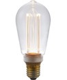 E27 3,5W dimbar LED Vintage-pære - ST64, 2000K, Rustika, klart glass