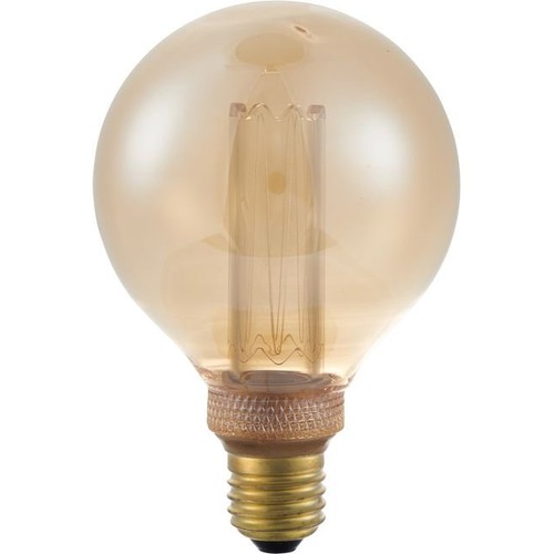 E27 3,5W dimbar LED vintagepære - G95 Globe, 1800K, gullglass, 100lm