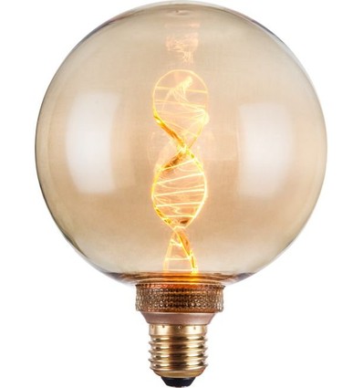 E27 3,5W dimbar LED Vintage DNA Globe G125 - 110lm, 1800K, gullfarget glass