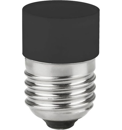 E27 3,4W dimbar LED rørpære - 4,5cm, 2700K, sort, No Side Glow