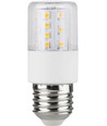 E27 7W dimbar LED rørpære - 8cm, 806lm, klart glass, 2700K