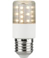 E27 7W dimbar LED rørpære - 8cm, 806lm, klart glass, 2700K