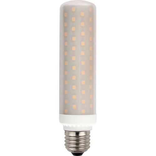 E27 15W LED rørpære 14,9cm - 1600lm, dimbar, opalt glass, AC/DC