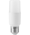 E27 7W LED Stick-pære, 95-265V - 810lm, 10,8cm, opalt glass