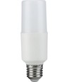 E27 9W LED Stick-pære, 95-265V - 12,5cm, 1180lm, 3000K, opalt glass