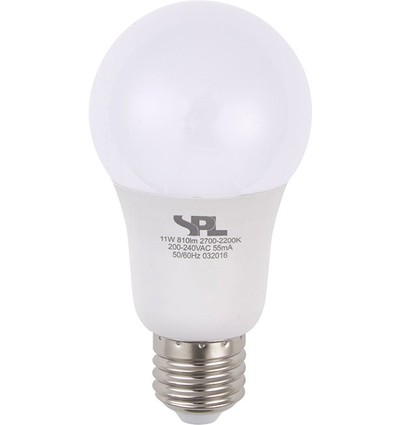 E27 11W dimbar LED-pære - DimToWarm, 2000-2700K, A60, opalglass, 810lm