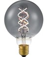 E27 5W dimbar LED-pære - G95, Double Helix, Smoke, 2200K, 120lm