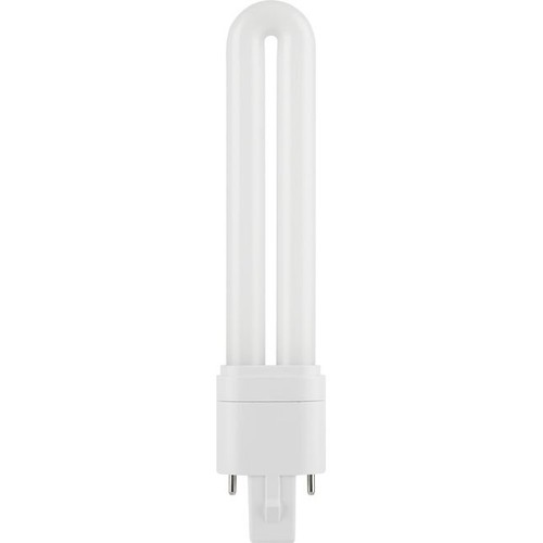 15,9cm / 5W G23 LED-pære - 620lm, Direkte/Ballast-kompatibel, opalglass