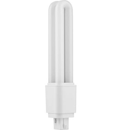 16,8cm / 9W G24d-2 LED-pære - Direkte/Ballast-kompatibel, 1280lm, opalglass