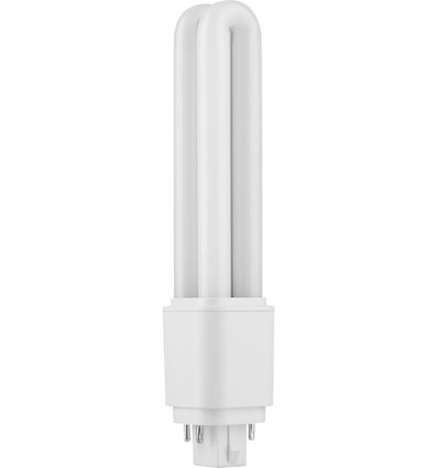 16,8cm / 9W G24q LED-pære - 1280lm, 4-pin, opalglass, 3000K
