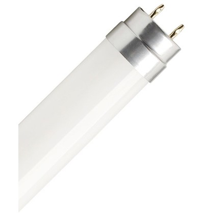 120cm / 16W T8 LED-lys rør - Glass, 160lm/W, Direkte/Ballast-kompatibel, Milky