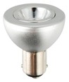 BA15d 5W LED-spot, 12V - R37, 285lm, 35°, dimbar, sølv, 2700K