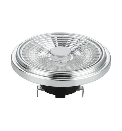 G53 AR111 12W LED-pære, 12V - 1000lm, 30°, dimbar, 2700K, grå