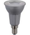 E14 5W dimbar LED-pære - PAR16, 380lm, 2700K, 36°, sølvfinish