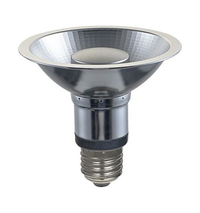 E27 12W dimbar PAR30 LED-pære - 725lm, 35°, 2700K, grå finish