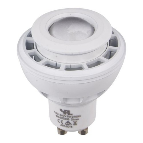 GU10 5,5W DimToWarm LED-pære - 2000K-2800K, 30-80°, hvit, dimbar