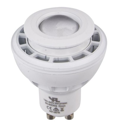 GU10 5,5W DimToWarm LED-pære - 2000K-2800K, 30-80°, hvit, dimbar