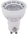 GU10 5,5W DimToWarm LED-pære - 2000-2800K, 40°, dimbar, hvit/nikkel front