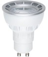 GU10 5,5W DimToWarm LED-pære - 2000-2800K, 40°, dimbar, hvit/nikkel front