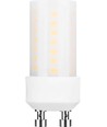 GU10 4W LED rørpære, 5,2cm - Dimbar, matt glass, 2700K