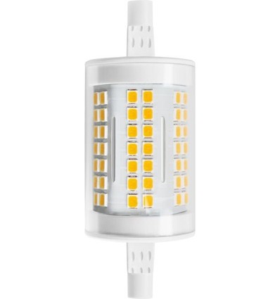 R7S 78mm / 11W LED-pære - 1600lm, 3000K, klart glass, keramikk