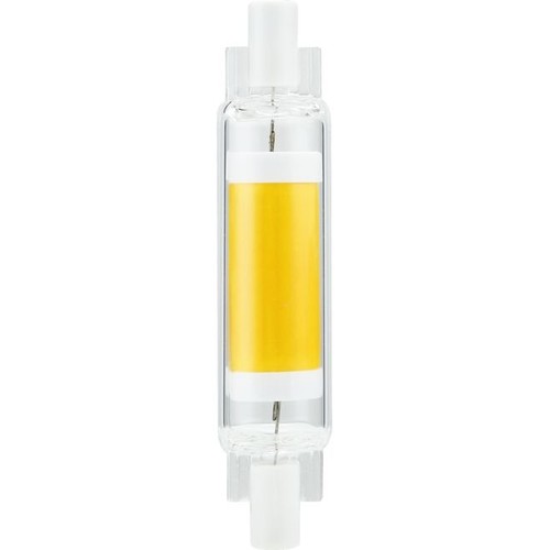 R7S 78mm / 4W dimbar LED-pære - 450lm, COB, 2700K, klart glass