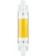 R7S 78mm / 4W dimbar LED-pære - 450lm, COB, 2700K, klart glass