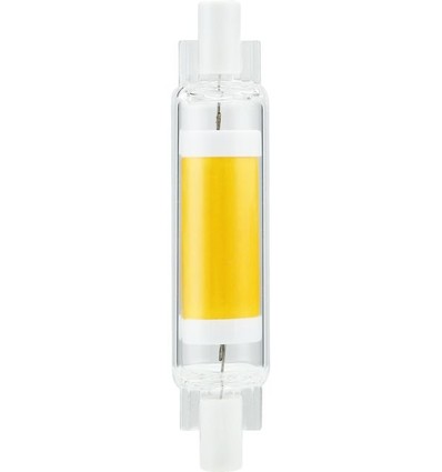 R7S 78mm / 4W dimbar LED-pære - 470lm, COB, klart glass, varmhvit