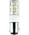 Bay15d 3W LED-pære til navigasjon, 10-30V - 380lm, 5,5cm, IP65, 6500K, EMC-godkjent, skipslampe