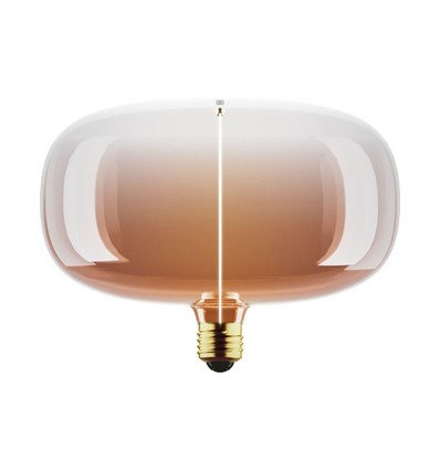 E27 4W dimbar LED-pære - P215, Filament Flex Magnetic, 1800K, Tea brown, 120lm