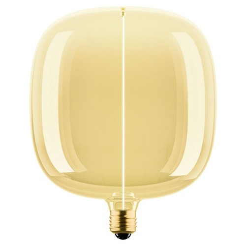 E27 4,8W dimbar LED-pære - Big Flex Magnetic, 1800K, filament, gullglass, 200lm