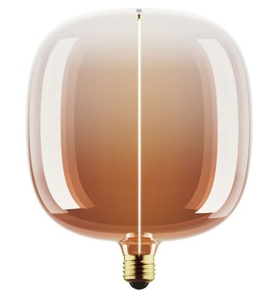 E27 4,8W dimbar LED-pære - Big Flex Magnetic, 1800K, Tea brown, 200lm