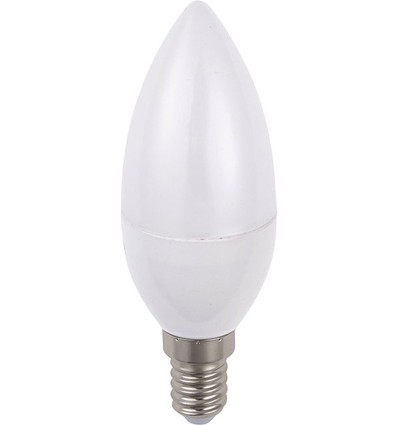 E14 3W LED kronelys - C37, opalt glass, 3000K, 270lm