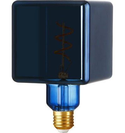 E27 4W dimbar LED-pære - Ice Cube C95, Metallic Blue, 20lm, 3000K