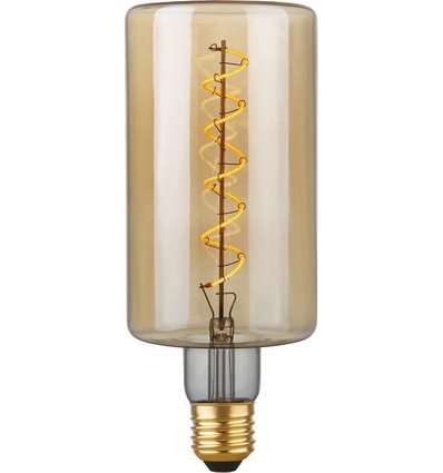 E27 4W dimbar LED-pære - Filament Flex Bottle, 240lm, 2200K, Gullglass
