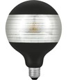E27 4W dimbar LED globepære - G125, Laser Line, sort/sølv, 2500K, 120lm