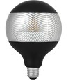 E27 4W dimbar LED-pære - G125, Laser Leaf, sort/sølv, 120lm, 2500K